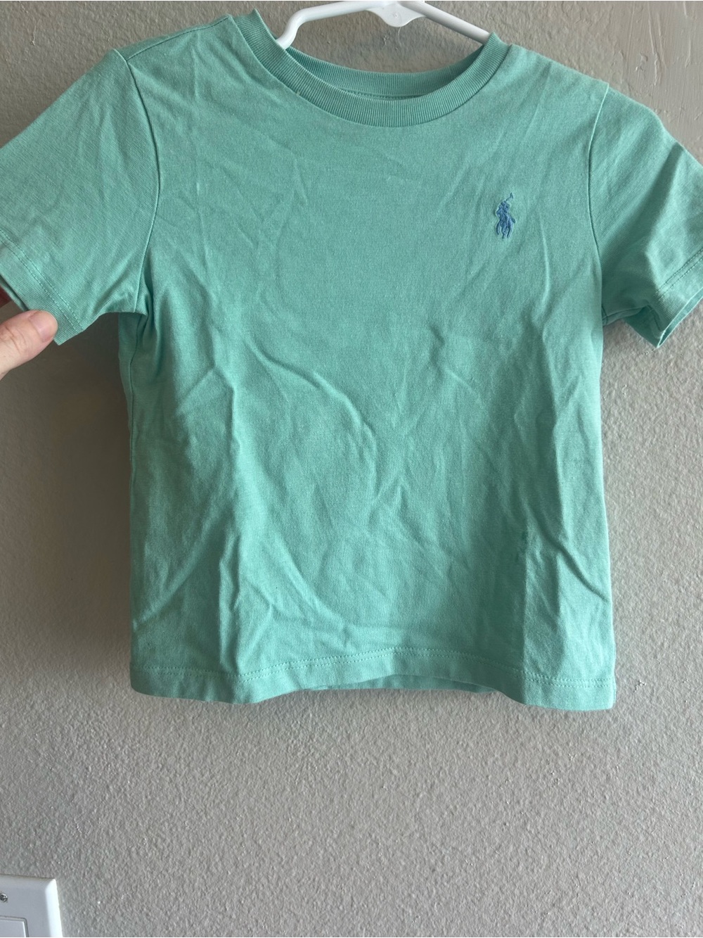 Polo by Ralph Lauren Mint Green Short Sleeve Tee with Blue Logo